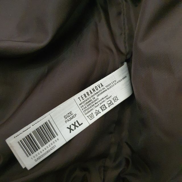Giacca Pelle Marrone Terranova XXL