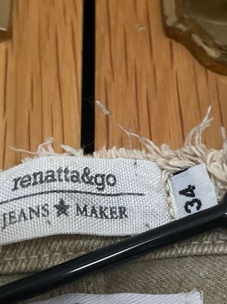 Pantalones campana beige