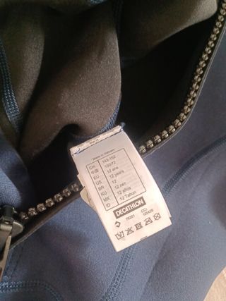 Traje neopreno corto niño talla 12