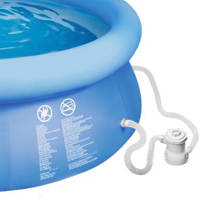 Piscina hinchable redonda con depuradora Ø 300 x 76 cm azul