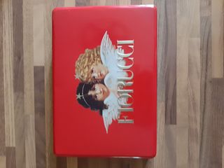 Scatola latta Fiorucci rossa