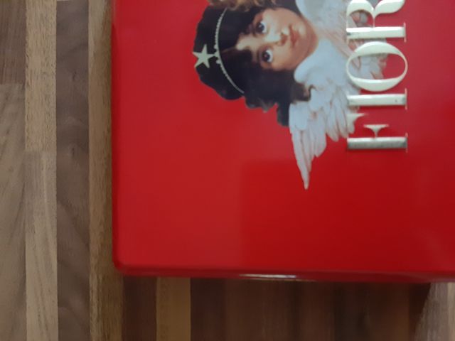 Scatola latta Fiorucci rossa