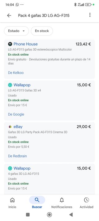 Gafas LG Cinema 3D - Pack 4