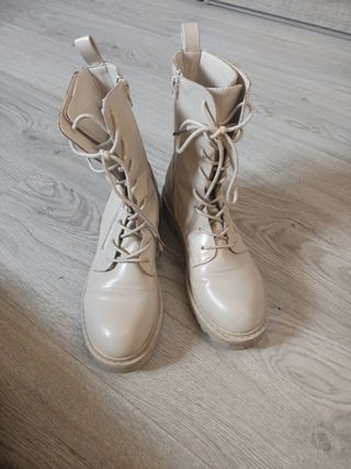Botas beige mujer talla 39