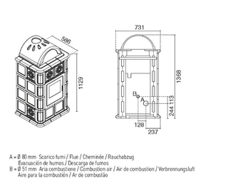 LAREIRA DE PALLETS MAIÓLICA ROSY DE EVA COLOR