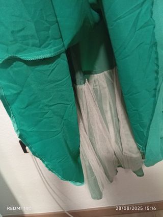 Vestido fiesta verde