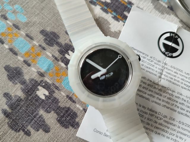 Orologio Hip Hop bianco