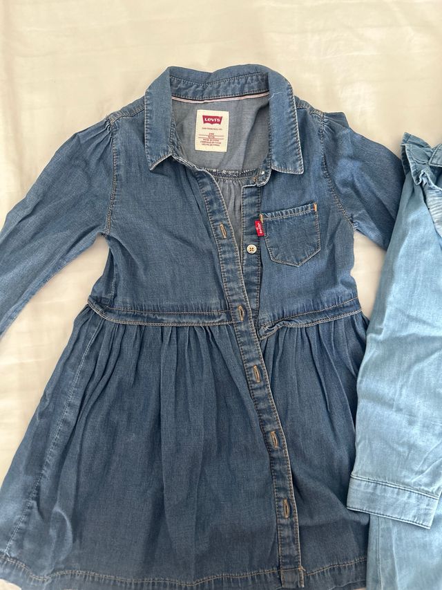 Vestidos niña Levis y Kiabi 92-98cm