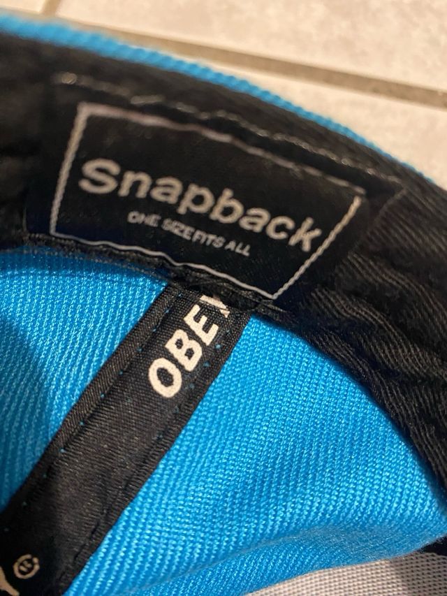 Cappellino Obey Snapback Turchese Viola