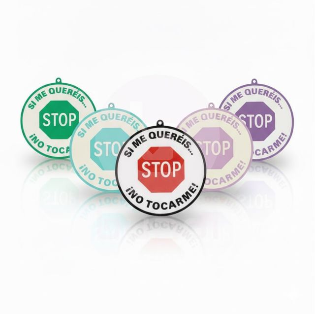 Letrero 'No tocar bebé' para carros, cunas, portab