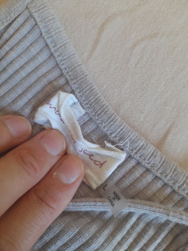 Top gris cruzado - M/L