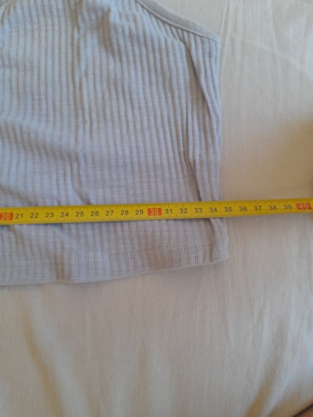 Top gris cruzado - M/L