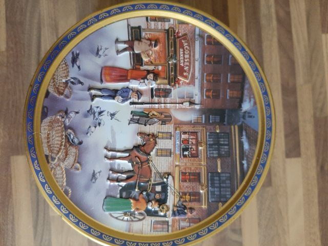 Scatola latta vintage natalizia