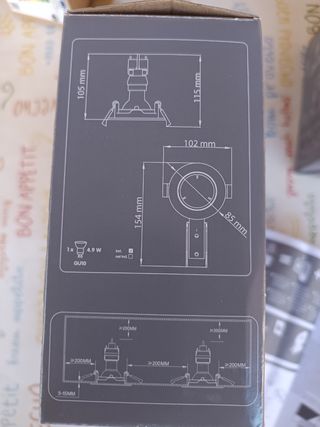 Faretti da incasso Caius x6 a colori
