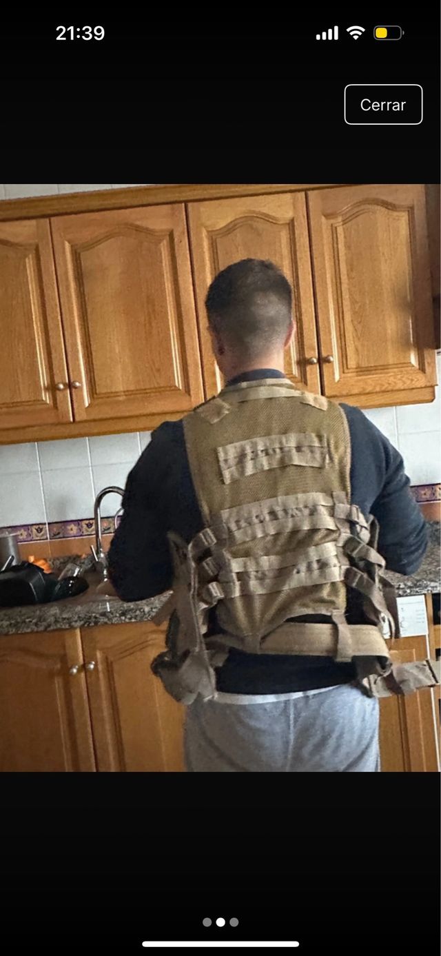 Chaleco táctico airsoft árido