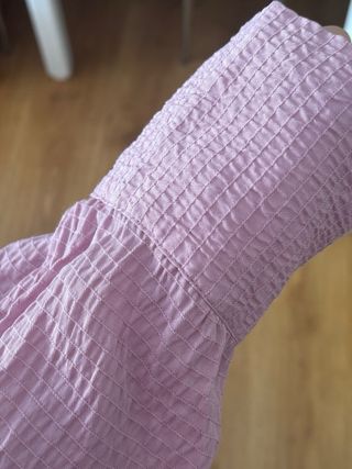 Camisa Zara rosa, espalda abierta