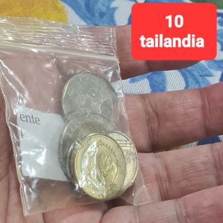 10 Monete Tailandia idea regalo mondo numismatica