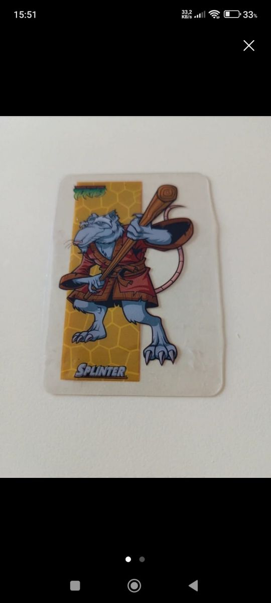 Carta Ninja Turtle Splinter