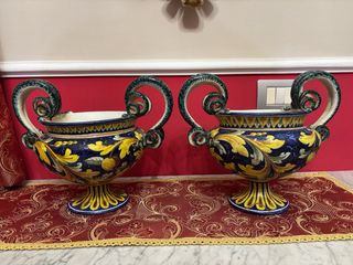 Vasi Caltagirone decorati - coppia