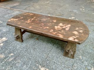 Mesa centro roble macizo