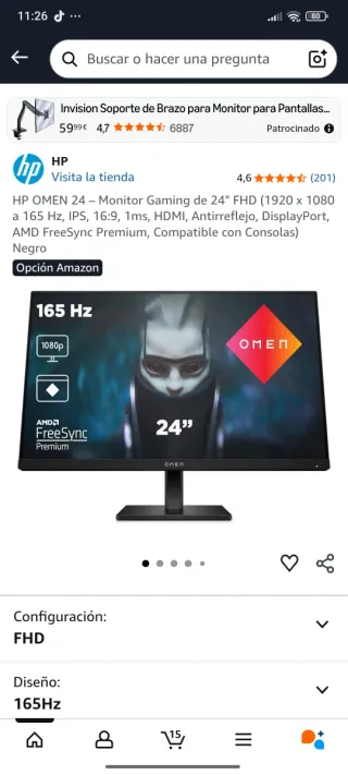 Monitor HP Omen 24"