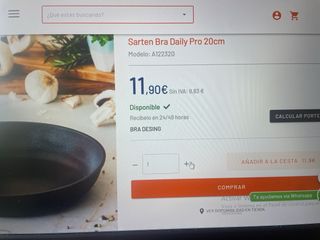 Sartén BRA DESING 20cm - Nueva