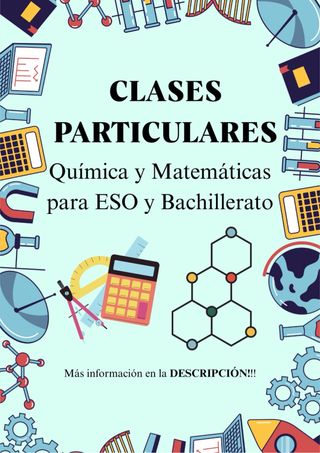 Clases particulares de Química y Matemáticas