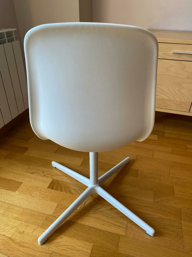 Silla escritorio blanca giratoria