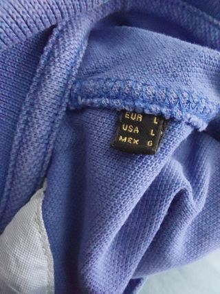 Polo Massimo Dutti azul - Talla L
