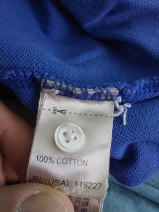 Polo Massimo Dutti azul - Talla L