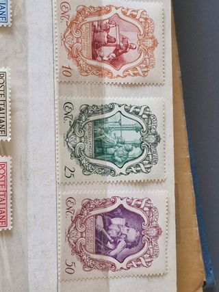 7 francobolli Italia vintage