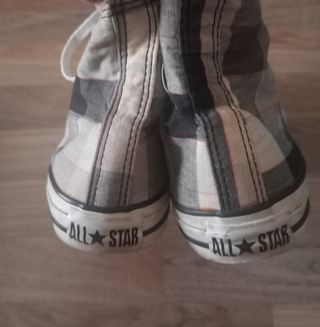 Converse altas beige y gris