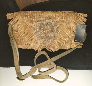 Bolso rafia marrón