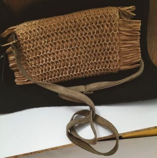 Bolso rafia marrón