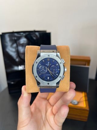 Hublot Chrono 45mm Azul - Automático