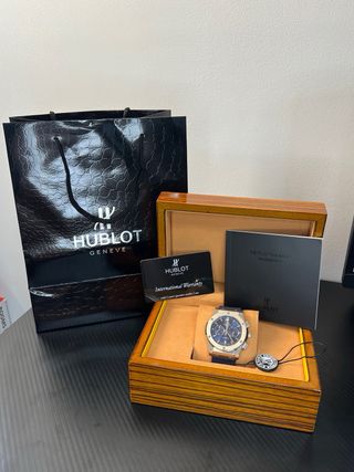 Hublot Chrono 45mm Azul - Automático
