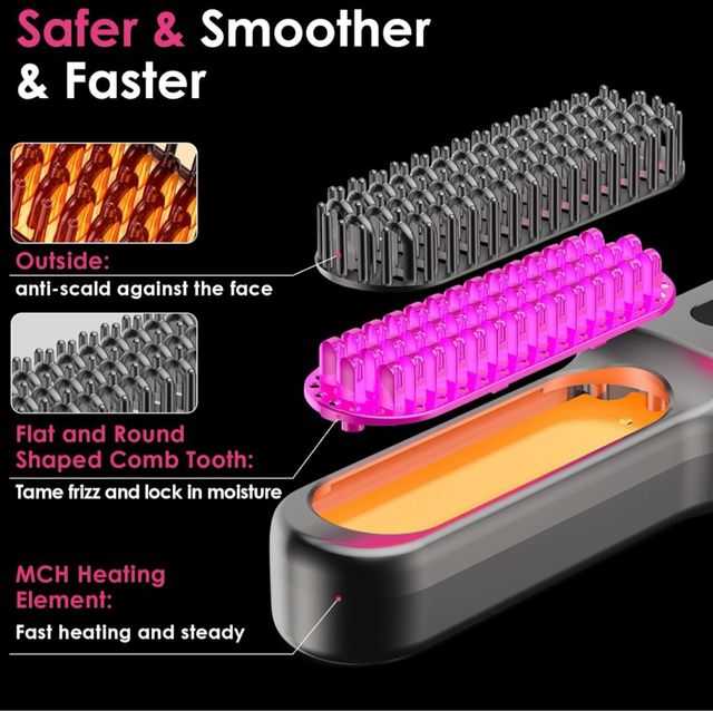 Cepillo alisador de pelo - Calor