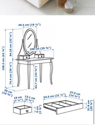 Tocador Hemnes blanco IKEA