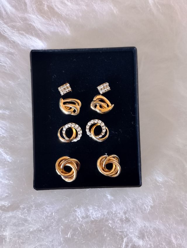 Pendientes Aro Dorado - 3 pares