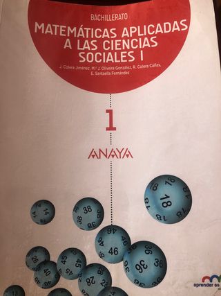 Matemáticas aplicadas a las Ciencias Sociales I.