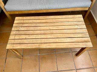 Set de exterior y jardín de madera con cojines 