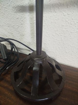 Lampara vintage hierro negra