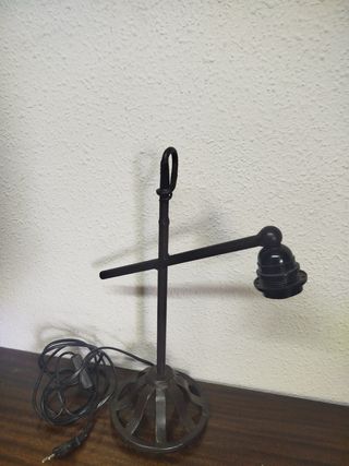 Lampara vintage hierro negra