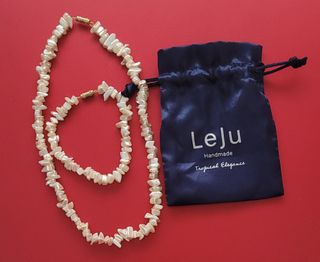 Conjunto gargantilla y pulsera Leju NUEVO 