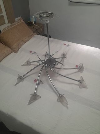 Lámpara techo moderna 8 luces