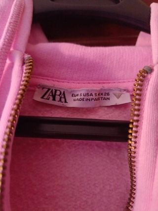 Sudadera rosa Zara - corta