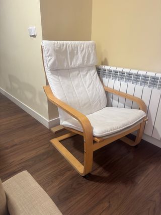 Sillón relax Ikea - blanco y marrón