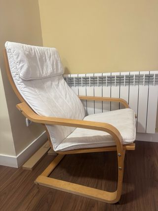 Sillón relax Ikea - blanco y marrón