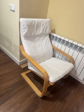 Sillón relax Ikea - blanco y marrón