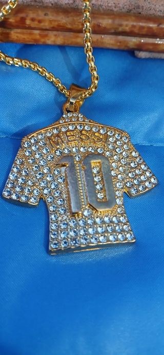 Colgante Messi 10 Dorado